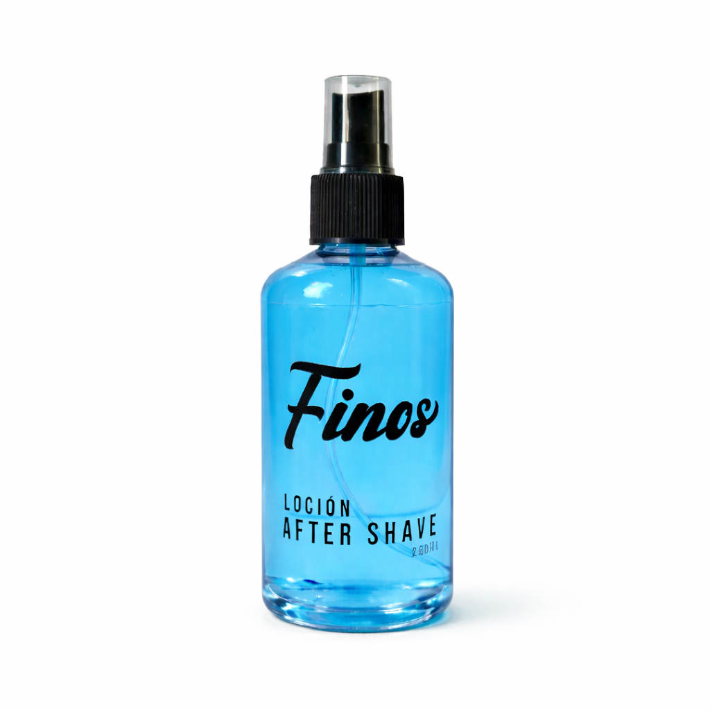 After shave Blue