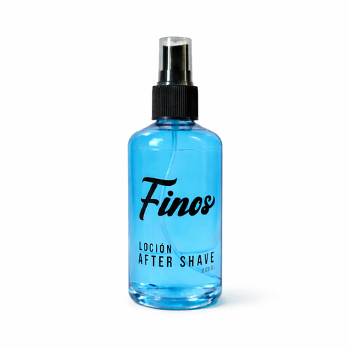 After shave Blue